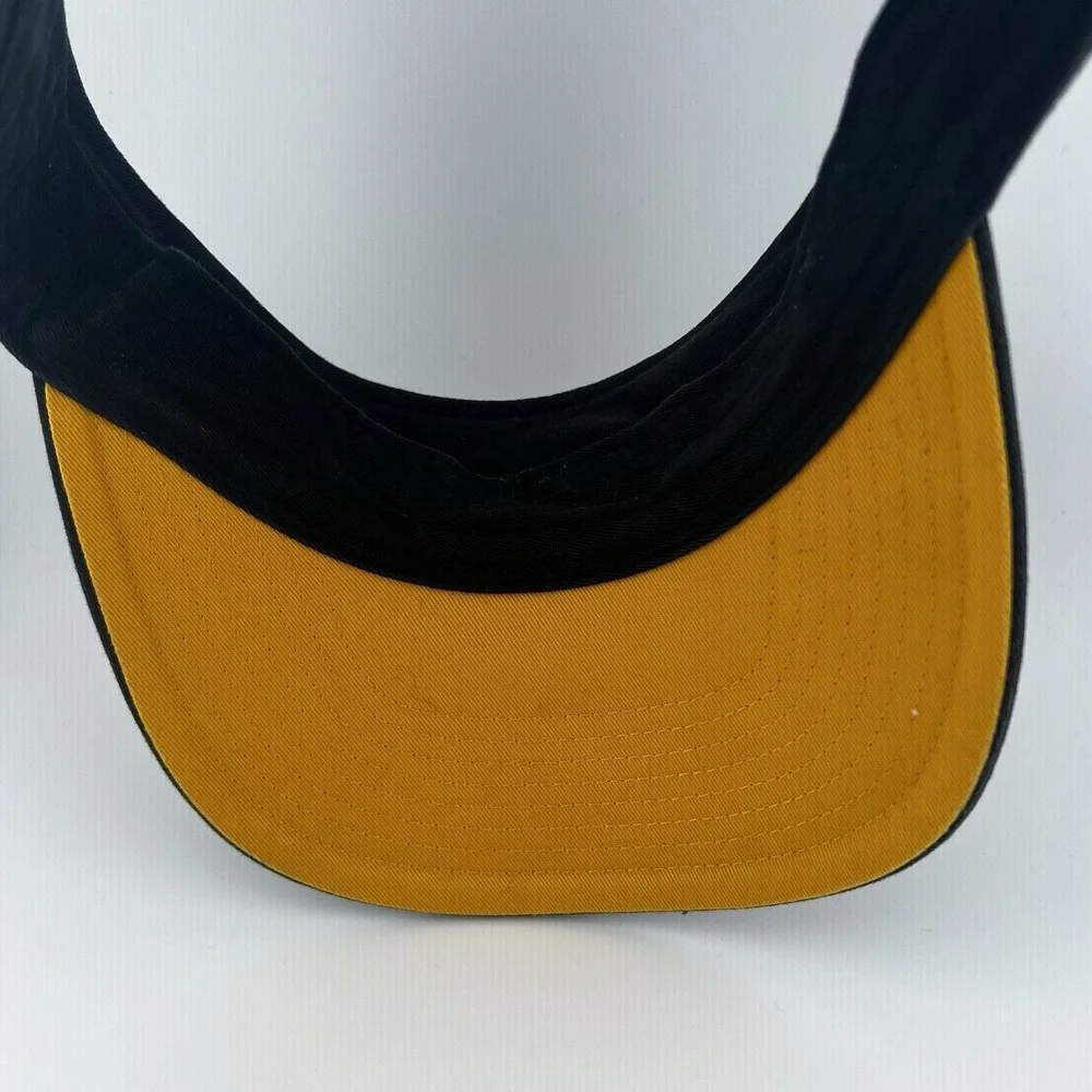 Nike Iowa Hawkeyes Visor Black Yellow Embroidered Logo One Size NCAA